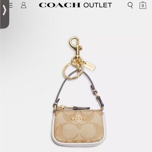 Mini Nolita Bag Charm in Signature Canvas